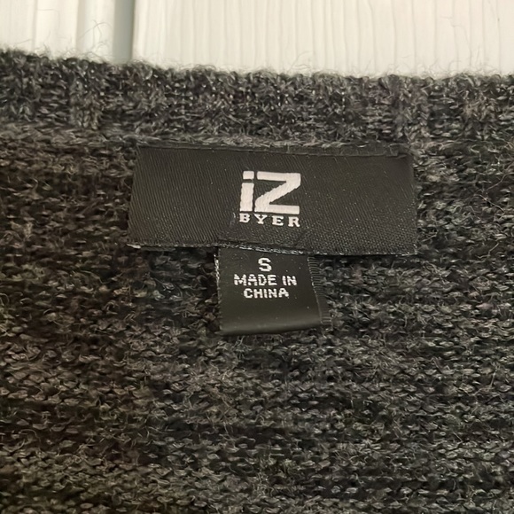 iZ BYER grey and black sweater dress with pockets - Picture 2 of 3